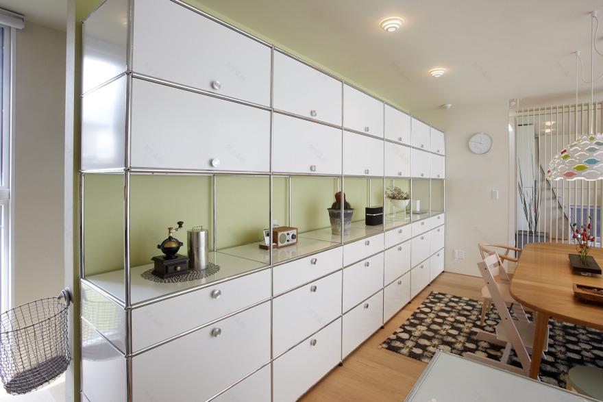 日本 Morioka 别墅现代室内设计,USM 模块化家具打造宽敞生活空间-3