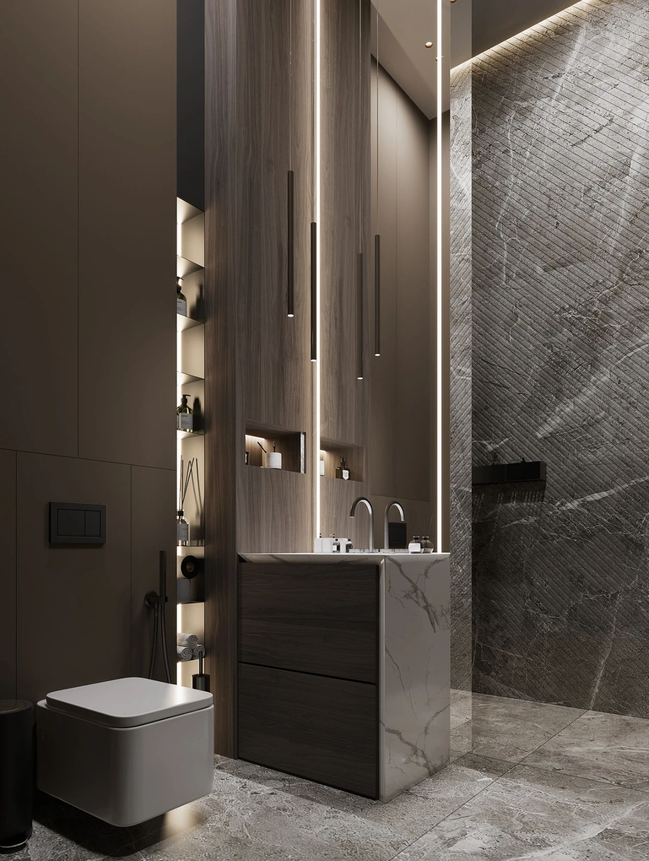 莫斯科顶层复式豪宅,现代风格演绎温馨高级生活-55