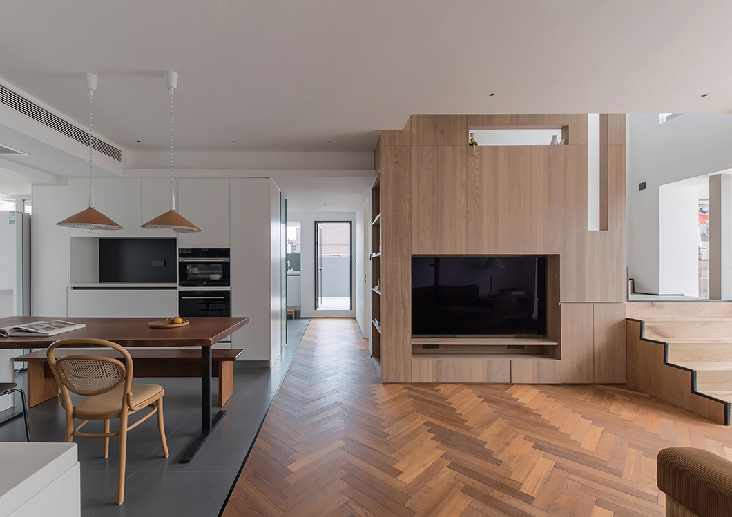 广州顶楼复式自然舒适生活空间设计丨中国广州丨一点设计工作室-4