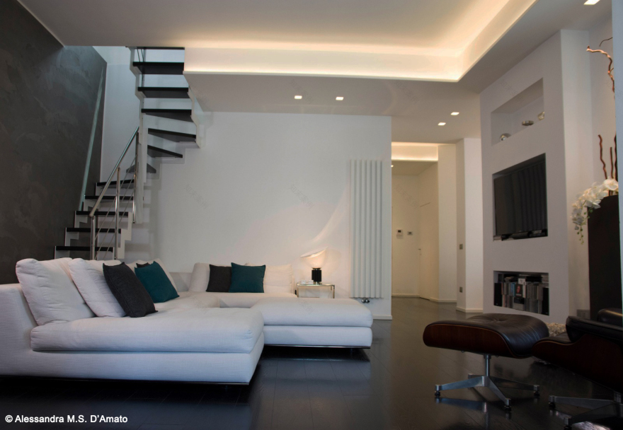 黑白极简,绿意盎然——意大利私人住宅设计-8