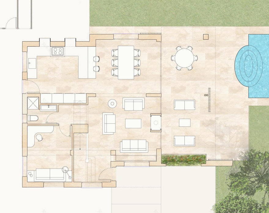 重塑 50 年代传统度假屋,连接室内外生活-23