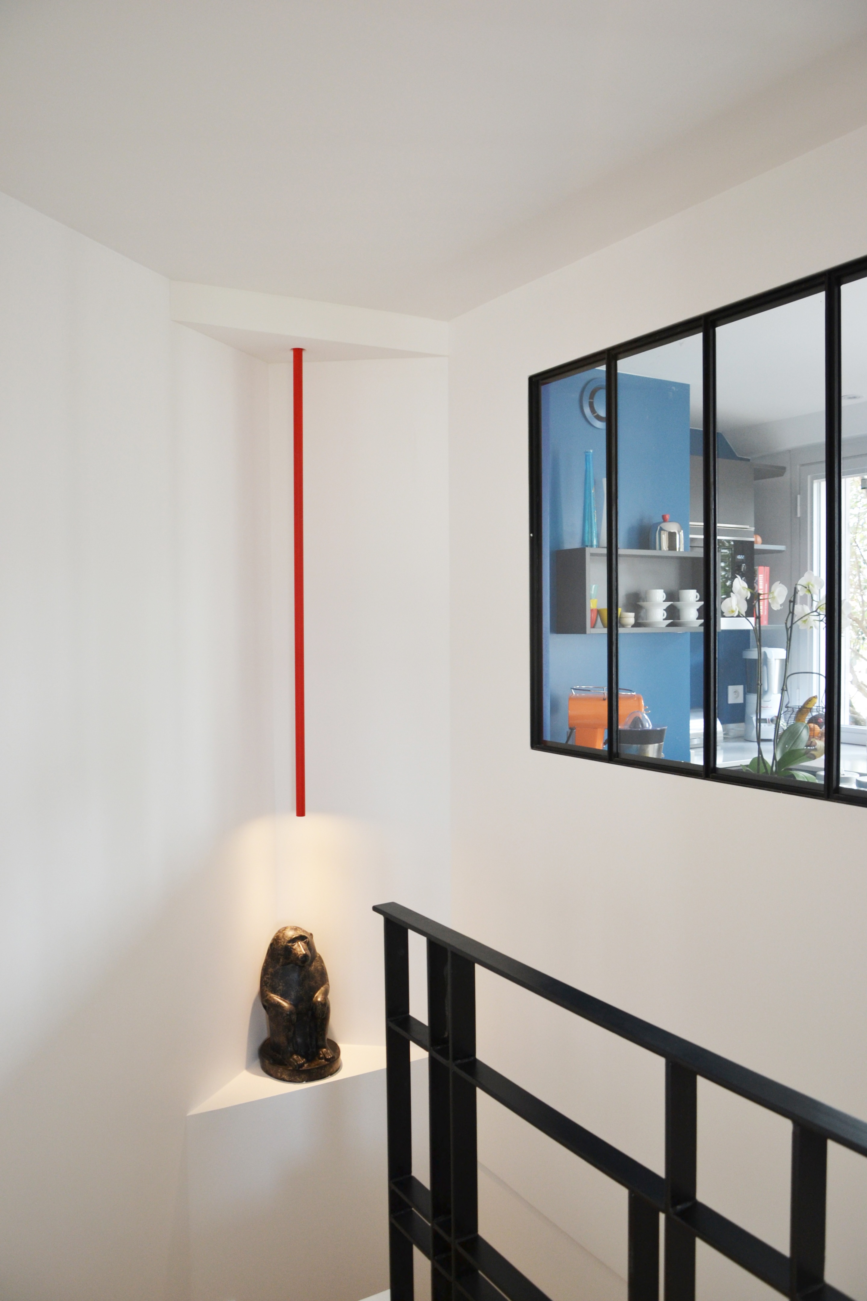 巴黎埃菲尔铁塔美景尽收眼底的两层复式公寓改造-2