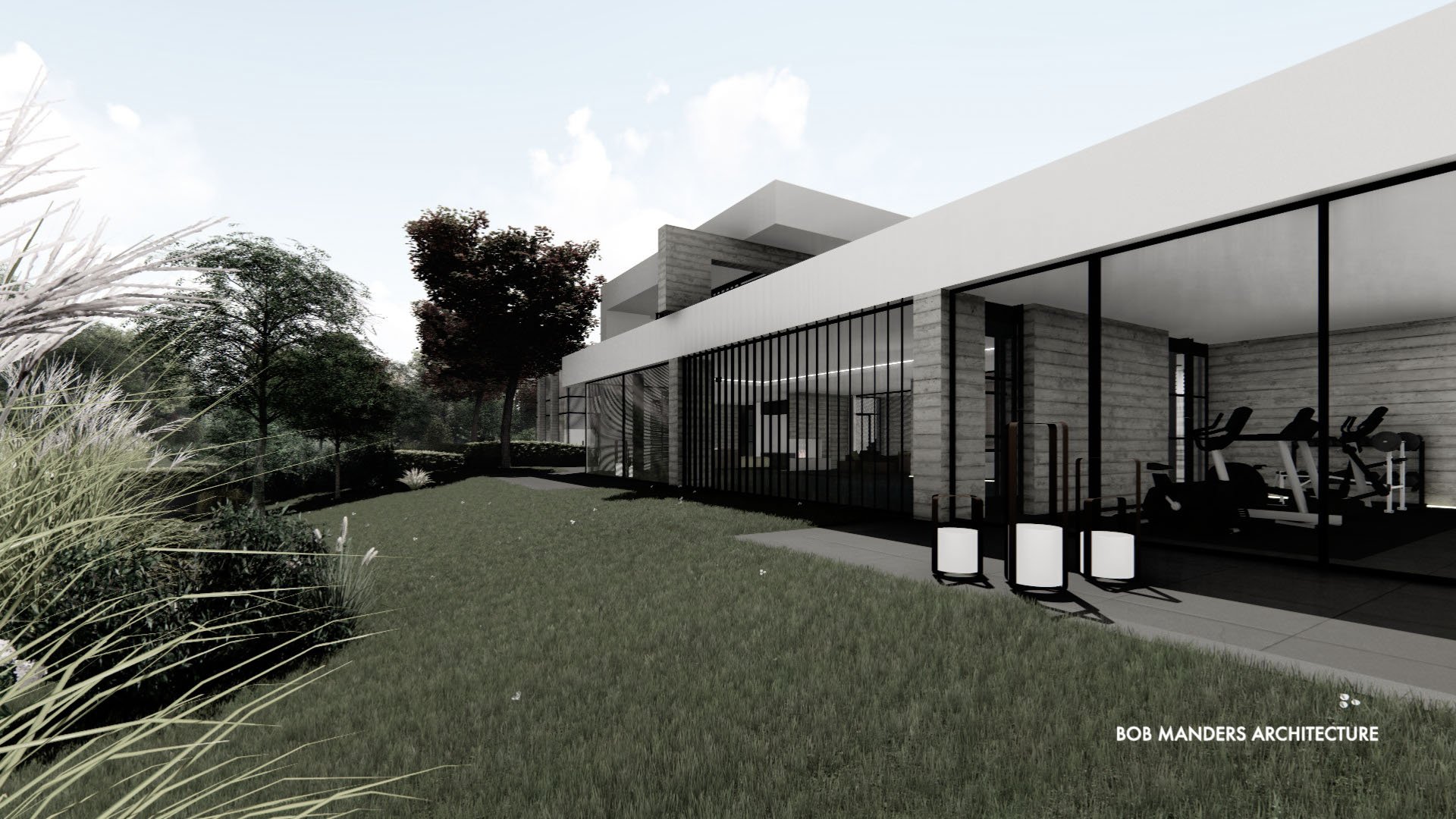 Bob Manders丨别墅建筑丨Single Leaf Roof-4