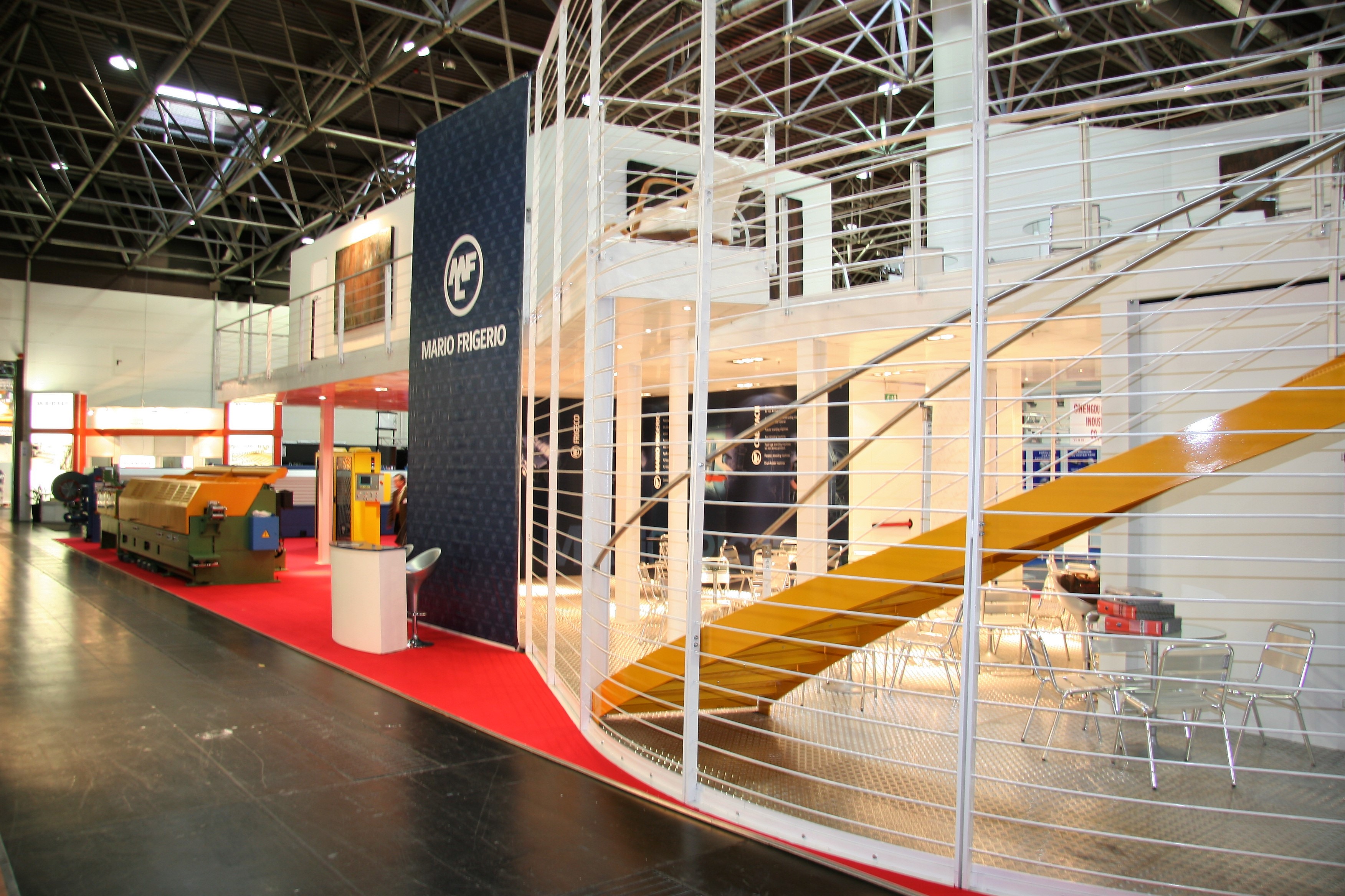 钢铁之舞 · Mario Frigerio SPA 2008 年杜塞尔多夫国际电线电缆展展台设计-0