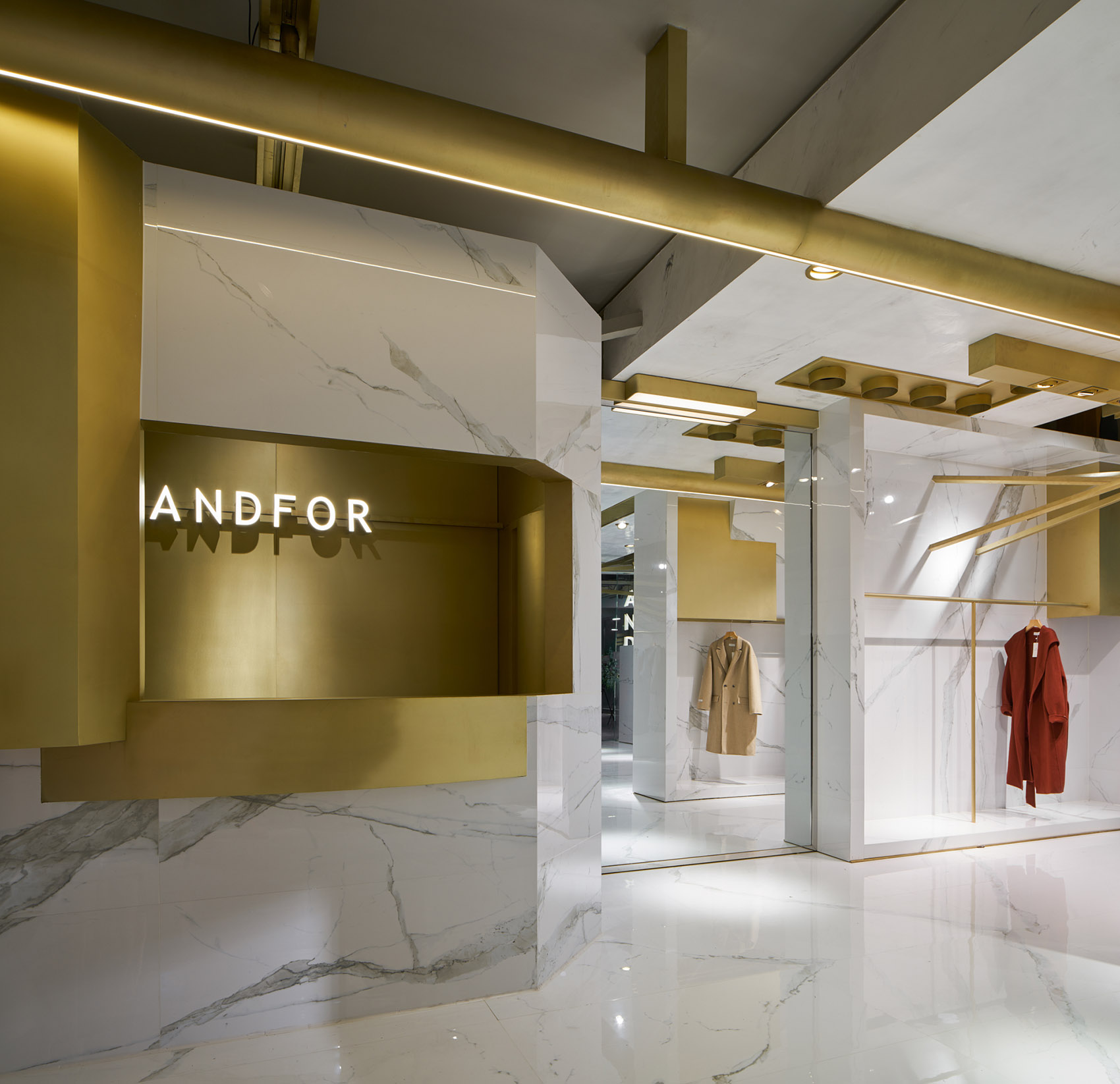 ANDFOR服装品牌展厅，杭州/融会贯通的空间分割-16