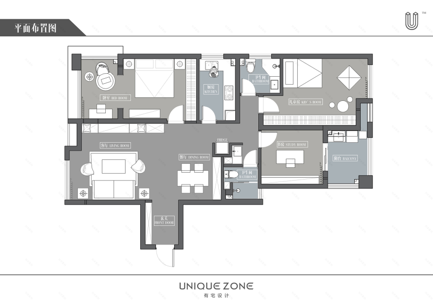 武昌绿地名邸公馆 | 有宅设计打造四口之家幸福空间-12
