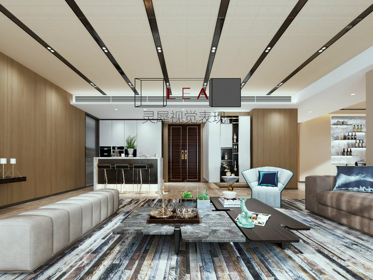 一个样板间的效果图表现-1