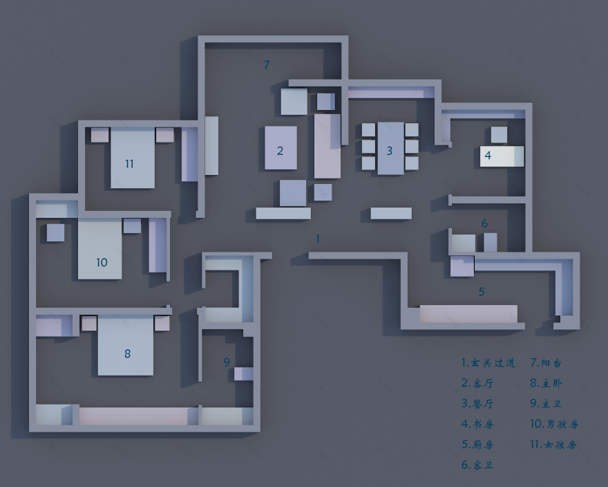 江苏淮安弘辉首馥 165 平米现代简约家居设计-10