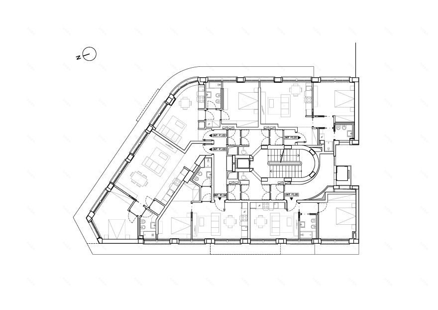 罗马历史建筑翻新 · 九层小楼的宜居转变-12