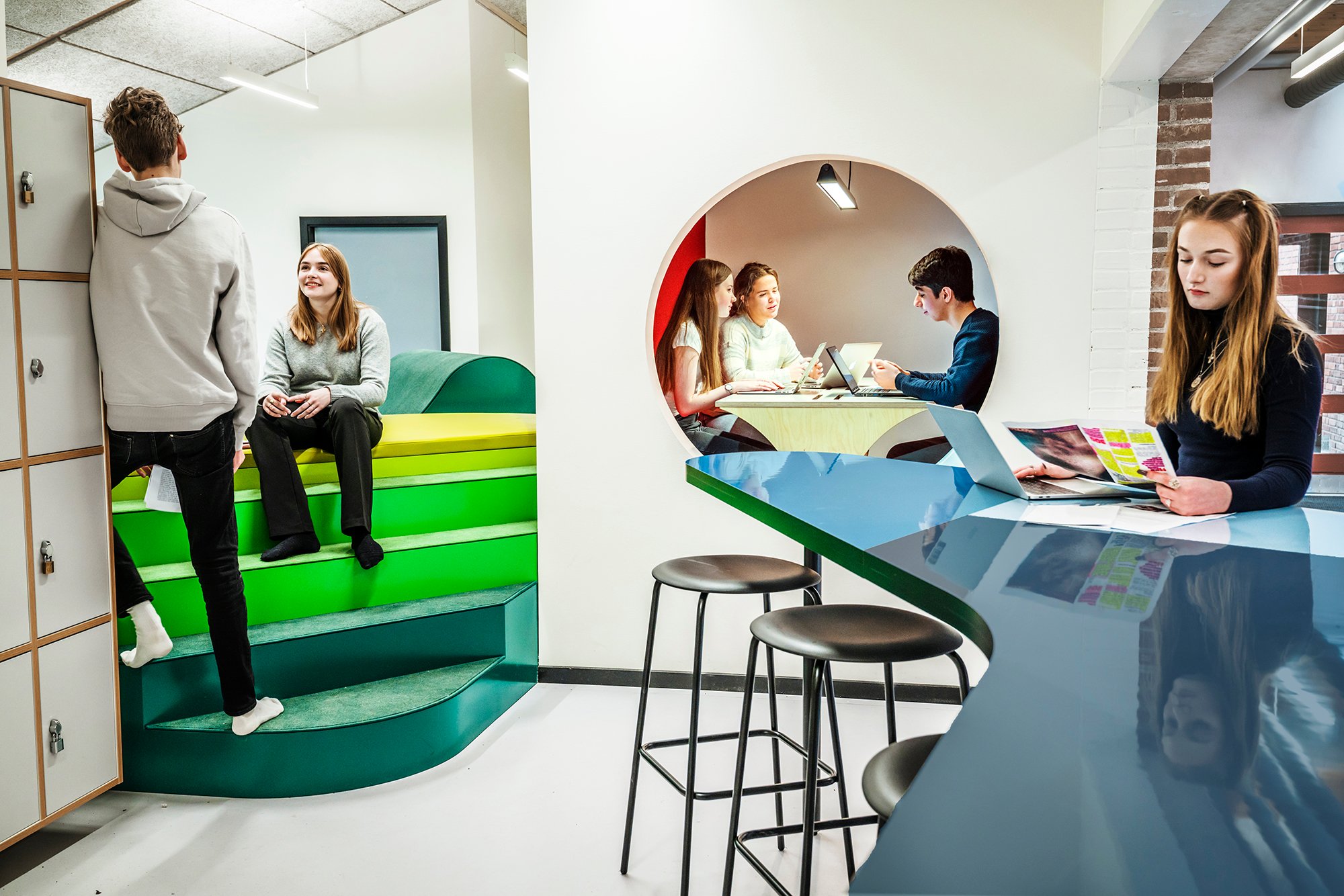 丹麦 Buddinge 学校创新学习空间-1