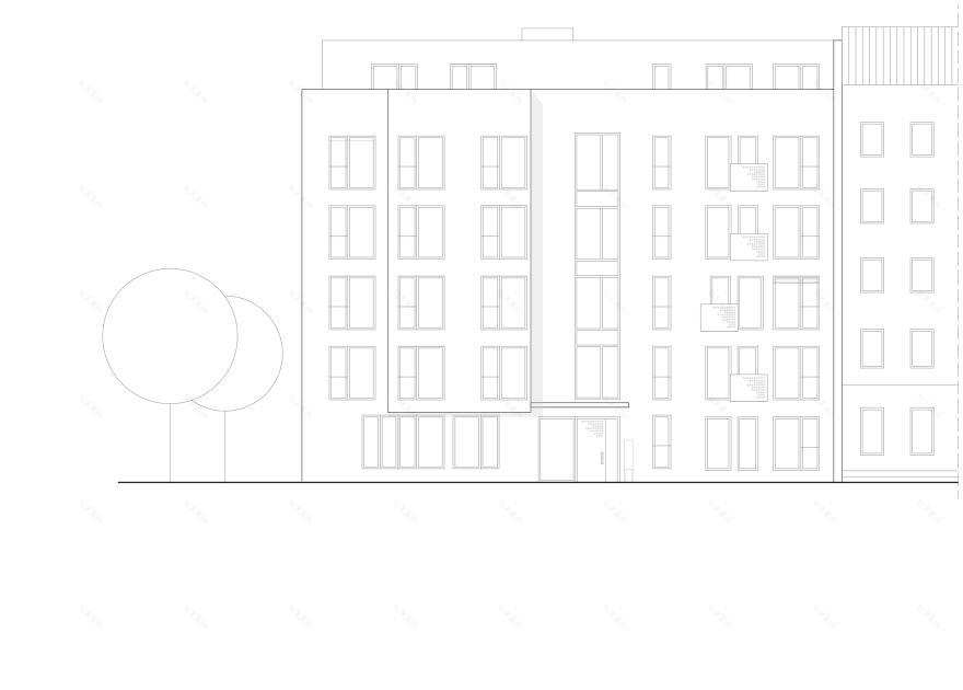 柏林 Pankow 区木结构公寓建筑-11