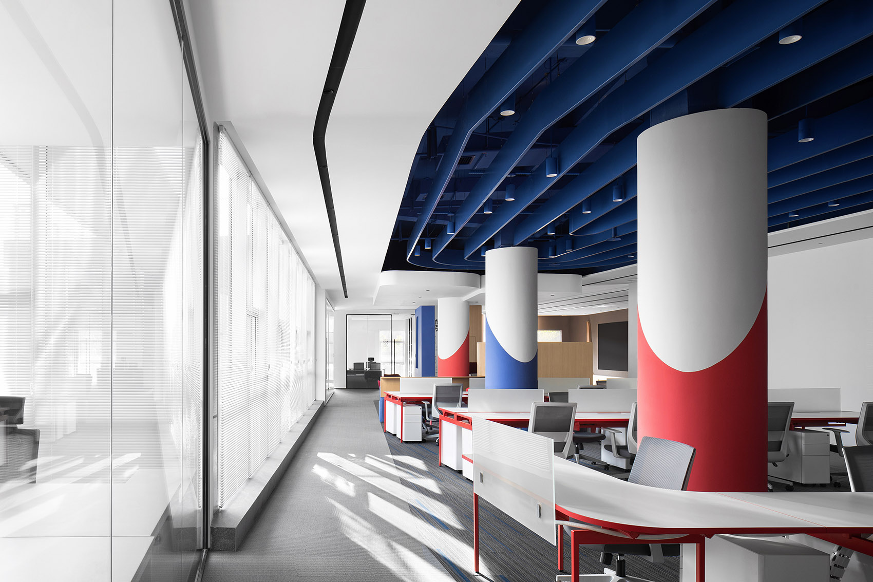 智见未来办公空间，长沙/以颜色搭配与体块变化为表现气质的设计手段-26