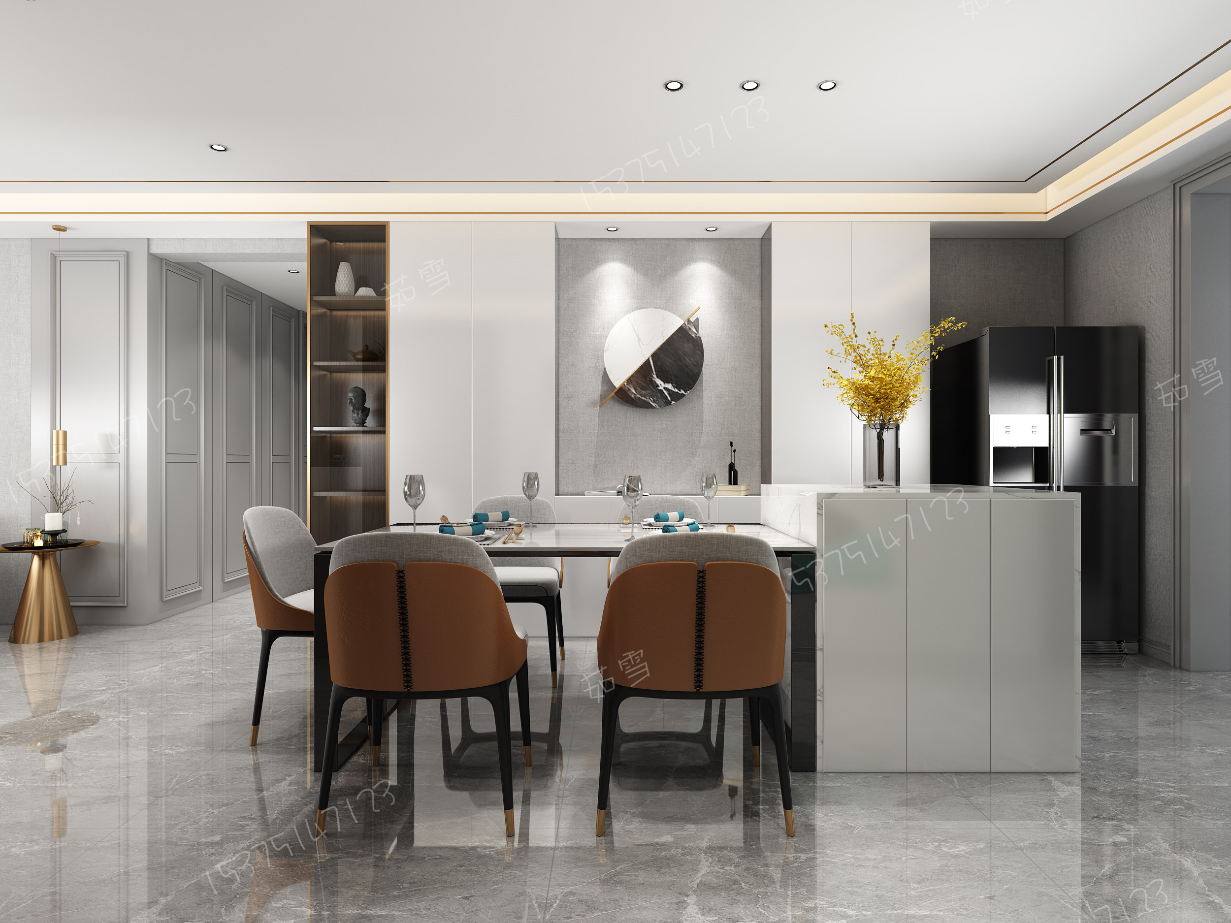 轻奢全房效果-14