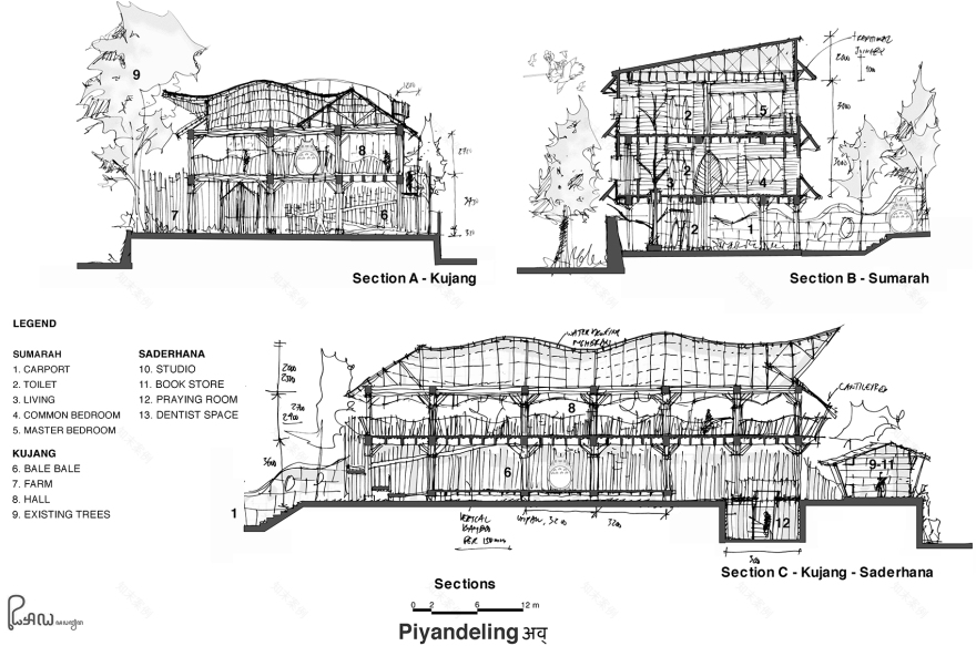 印度尼西亚 Piyandeling 社区竹艺融入现代建筑设计丨RAW Architecture-77