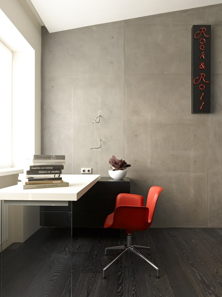 莫斯科乡村别墅的简约温馨室内设计-23