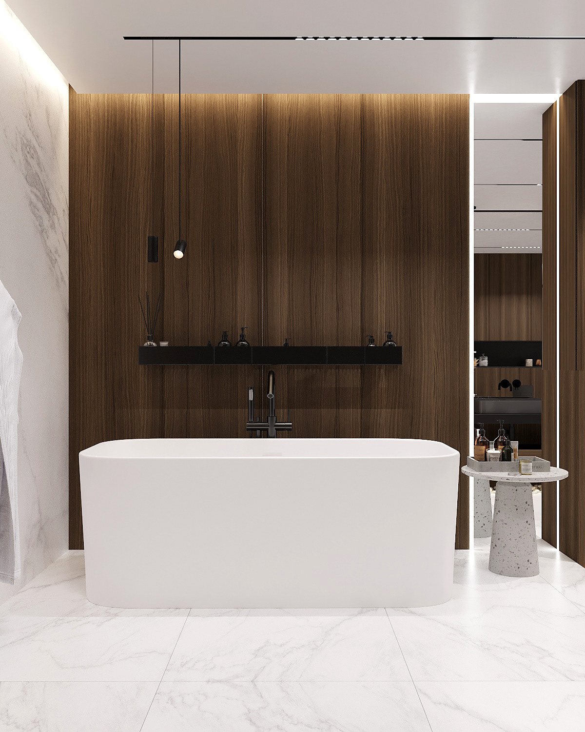 胡桃木+大理石，不一样的奢华质感！-23