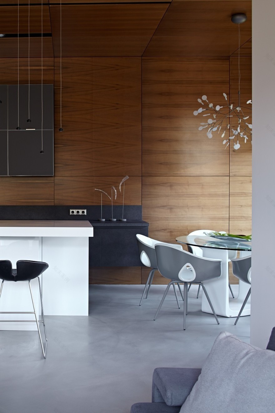 莫斯科乡村别墅的简约温馨室内设计-7