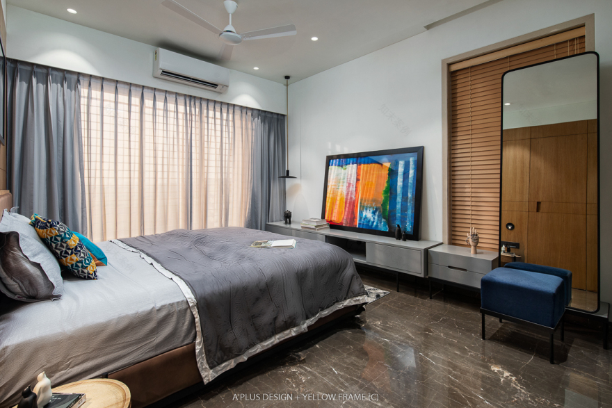 色彩点缀的简约艺术之家-7