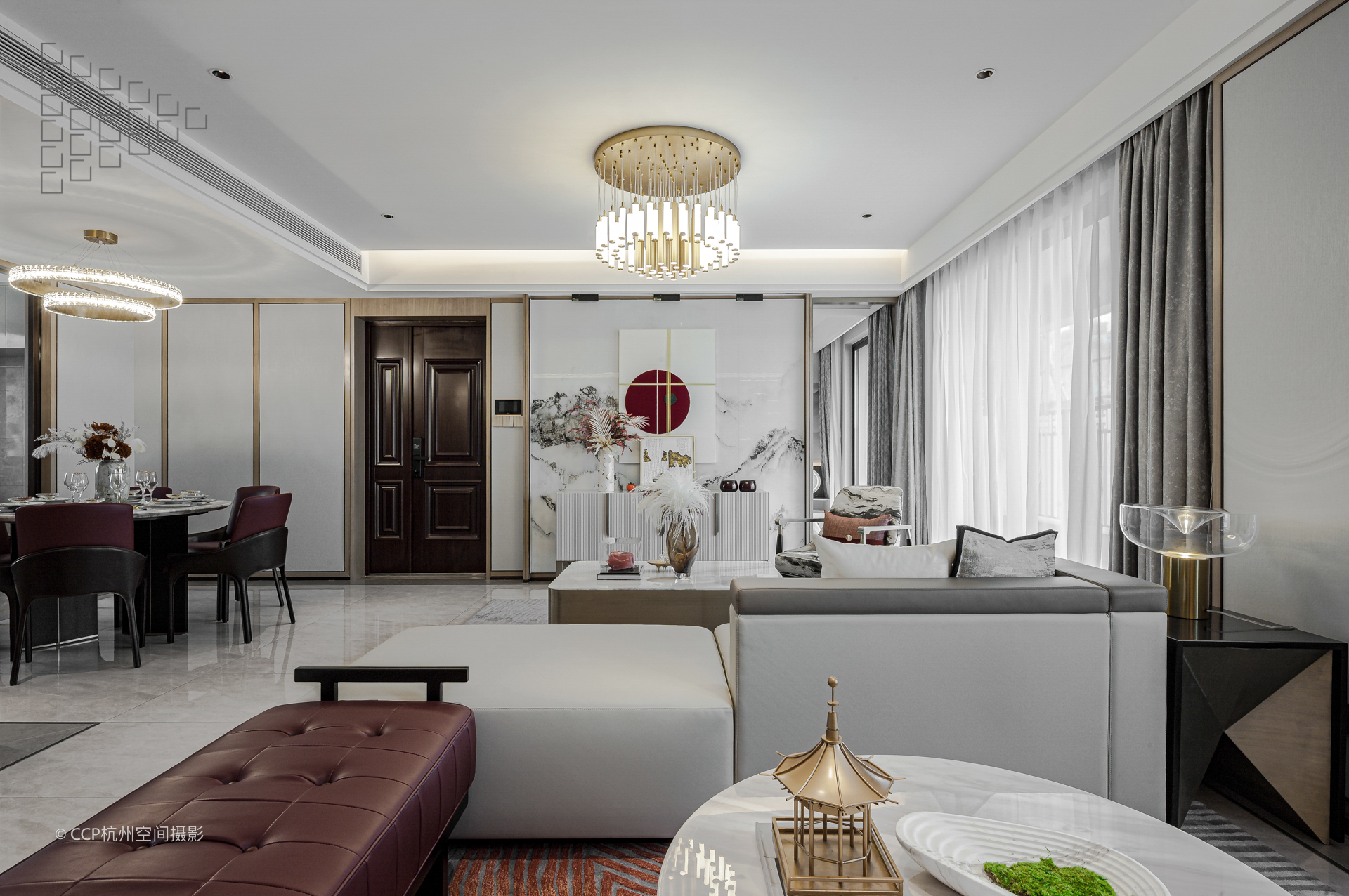 山海之间新中式样板房丨DK design-9