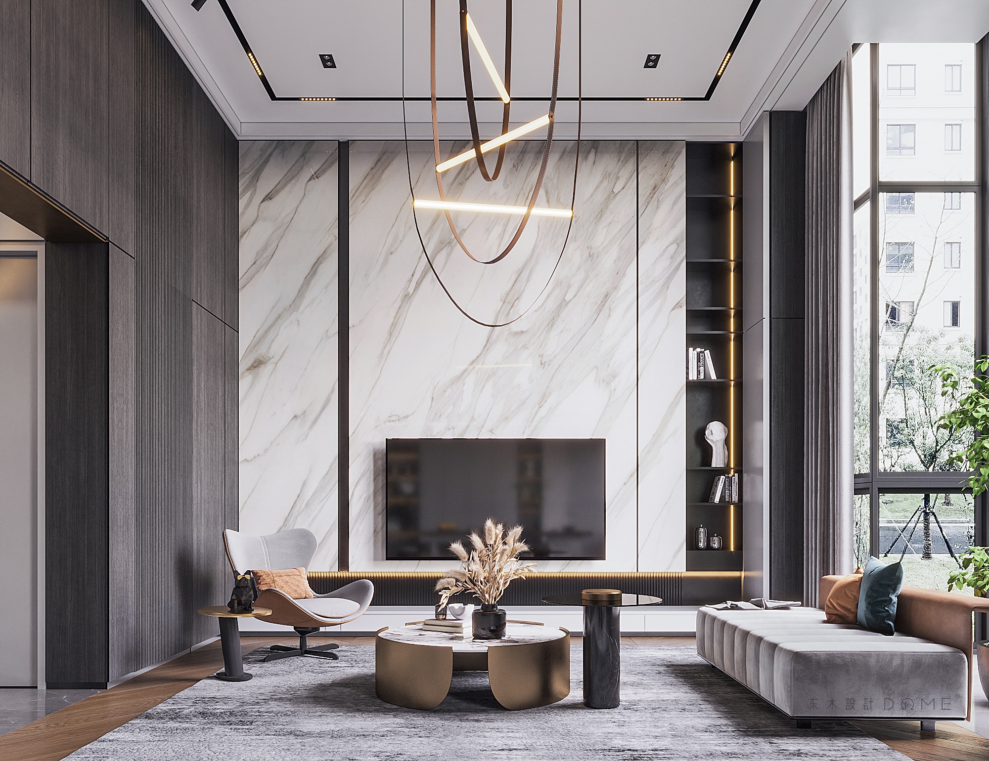 TOMO東木筑造丨别墅丨东木设计 丨 283㎡ 4室2厅，远离喧嚣融入质感生活-4