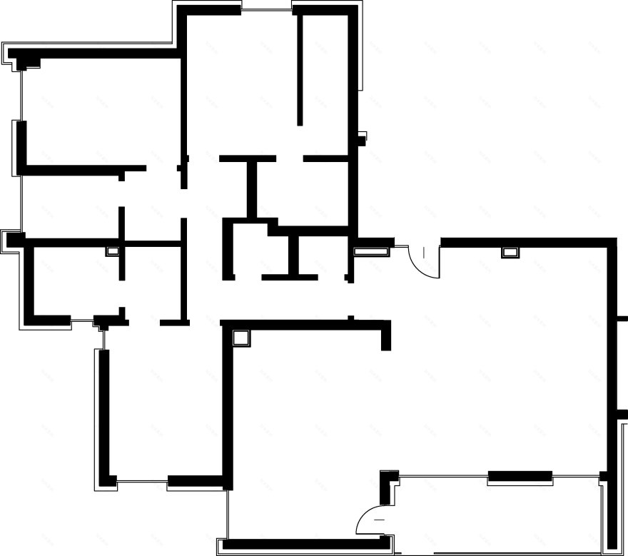 极简黑白公寓,功能与美学的完美融合-12