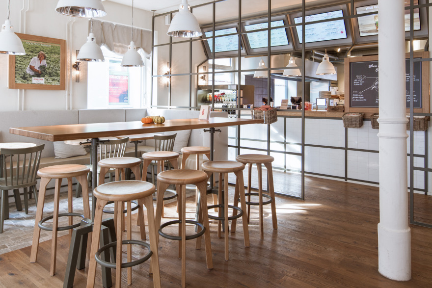 美国汉堡连锁店 B. Good 瑞士首店,温馨自然风的设计解析-2