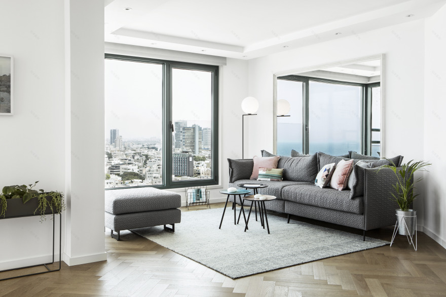 特拉维夫海景公寓的现代翻新-8