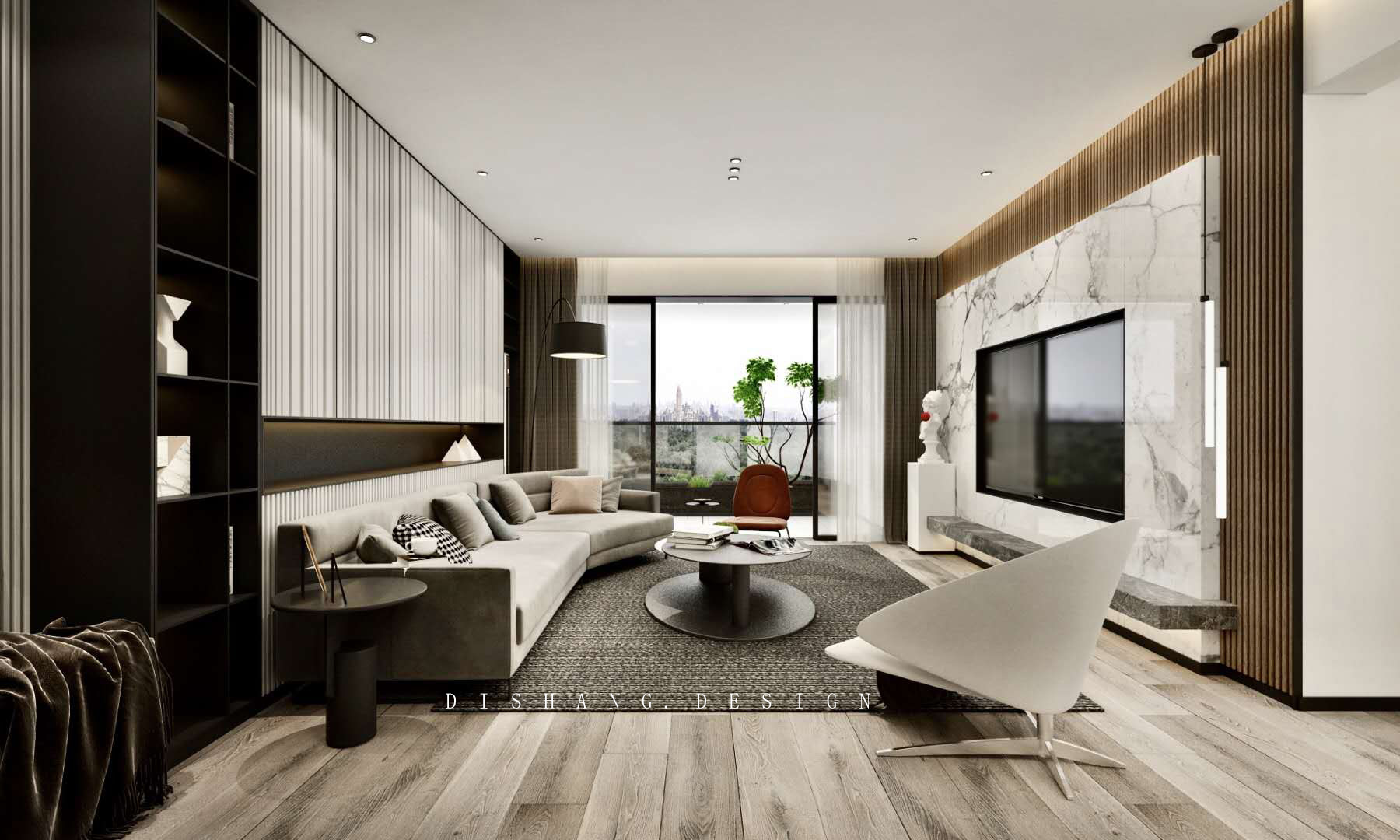 《现代时光》 | 深圳 138㎡舒适宜居,自然元素与现代风格完美融合-17