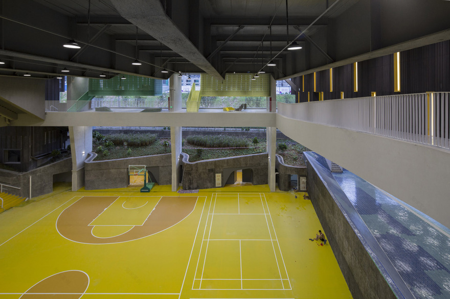 红岭实验小学 | 垂直校园,山谷庭院,儿童乐园-64