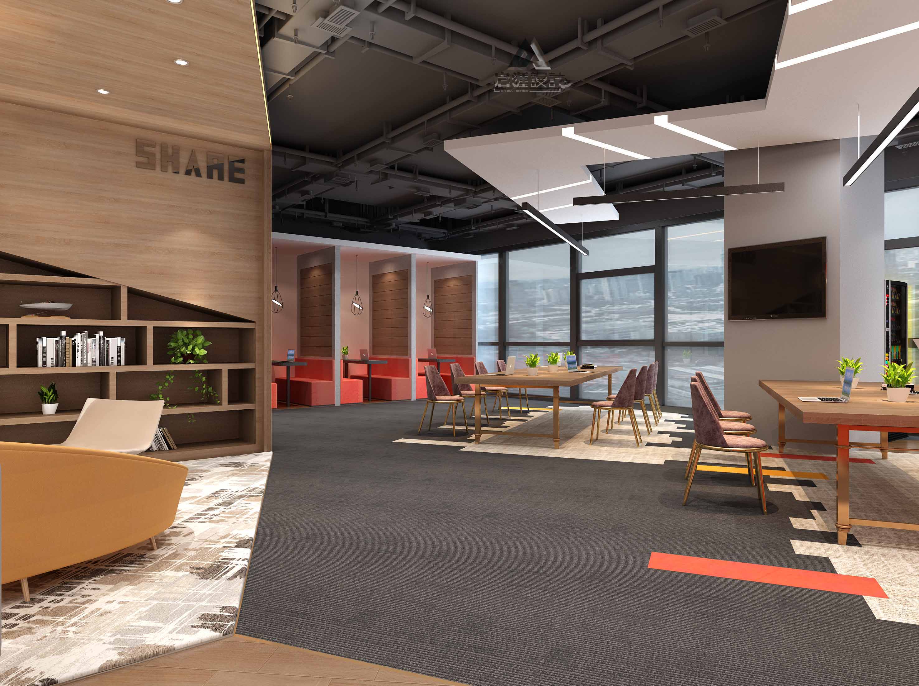 现代风办公区域设计案例解析-10