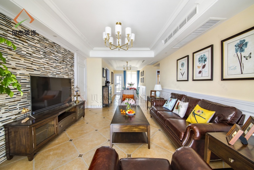 蓝山 110M2 美式风格家居设计-8