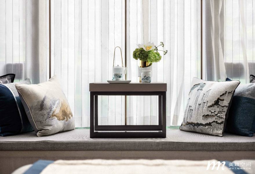 焦作恒大翡翠华庭新中式家居设计丨中国焦作丨美致空间-23