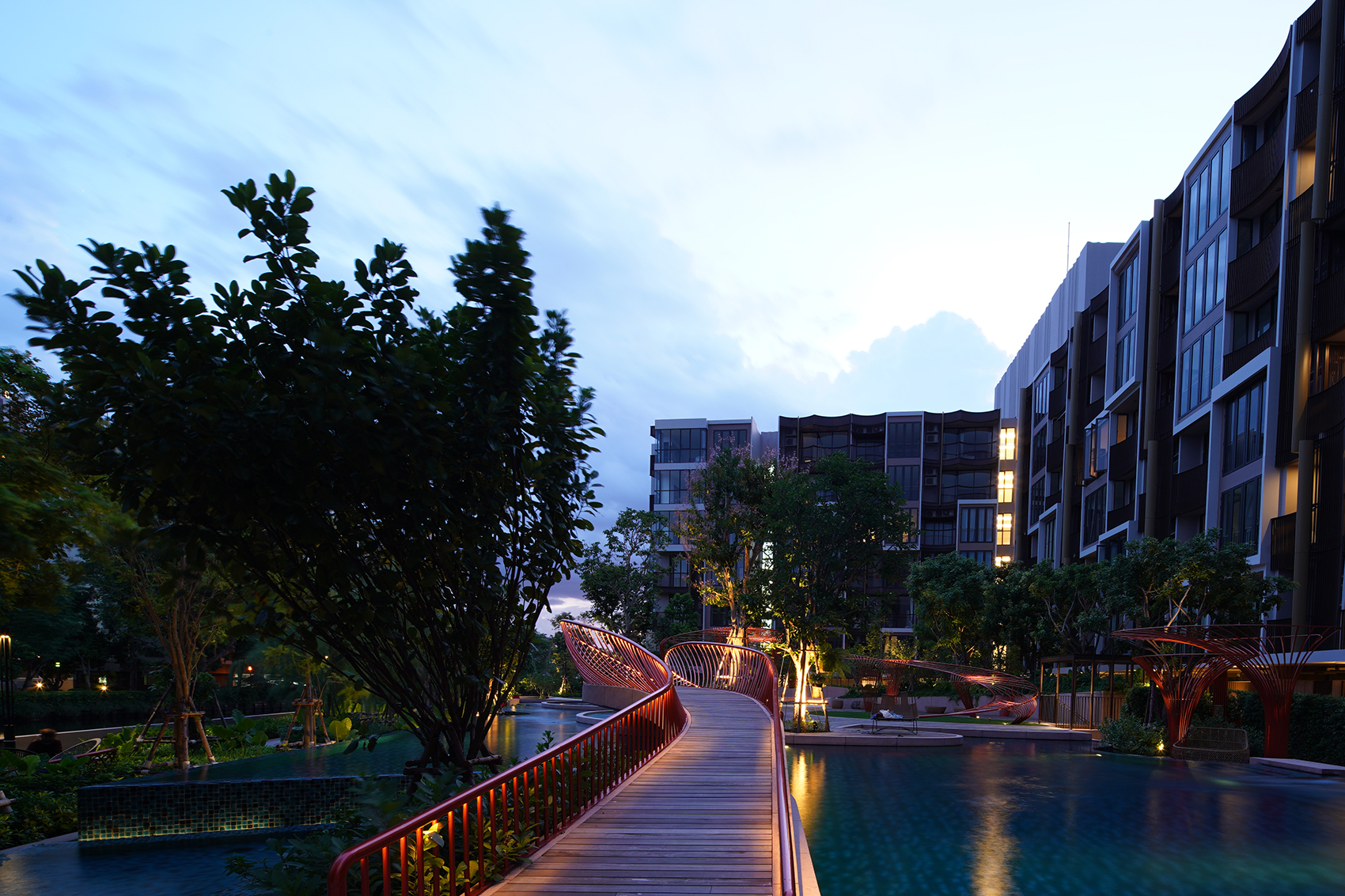 Kawa Haus公寓景观设计，曼谷/结合水景与竹木，倡导“慢生活方式”-29