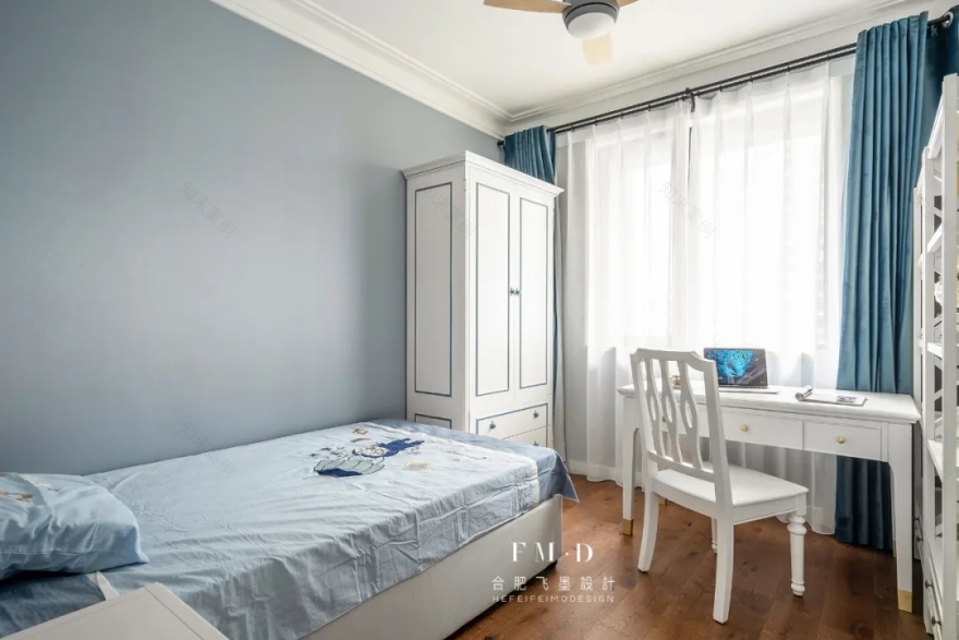 合肥华润凯旋门 130㎡精装房改造,美式轻奢风格温馨实用-51