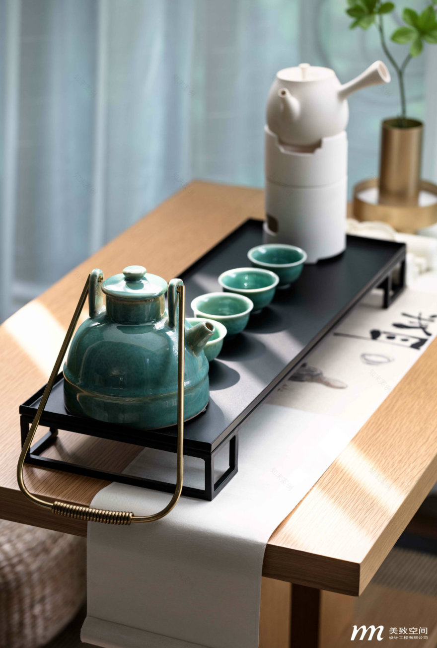 焦作恒大翡翠华庭新中式家居设计丨中国焦作丨美致空间-18