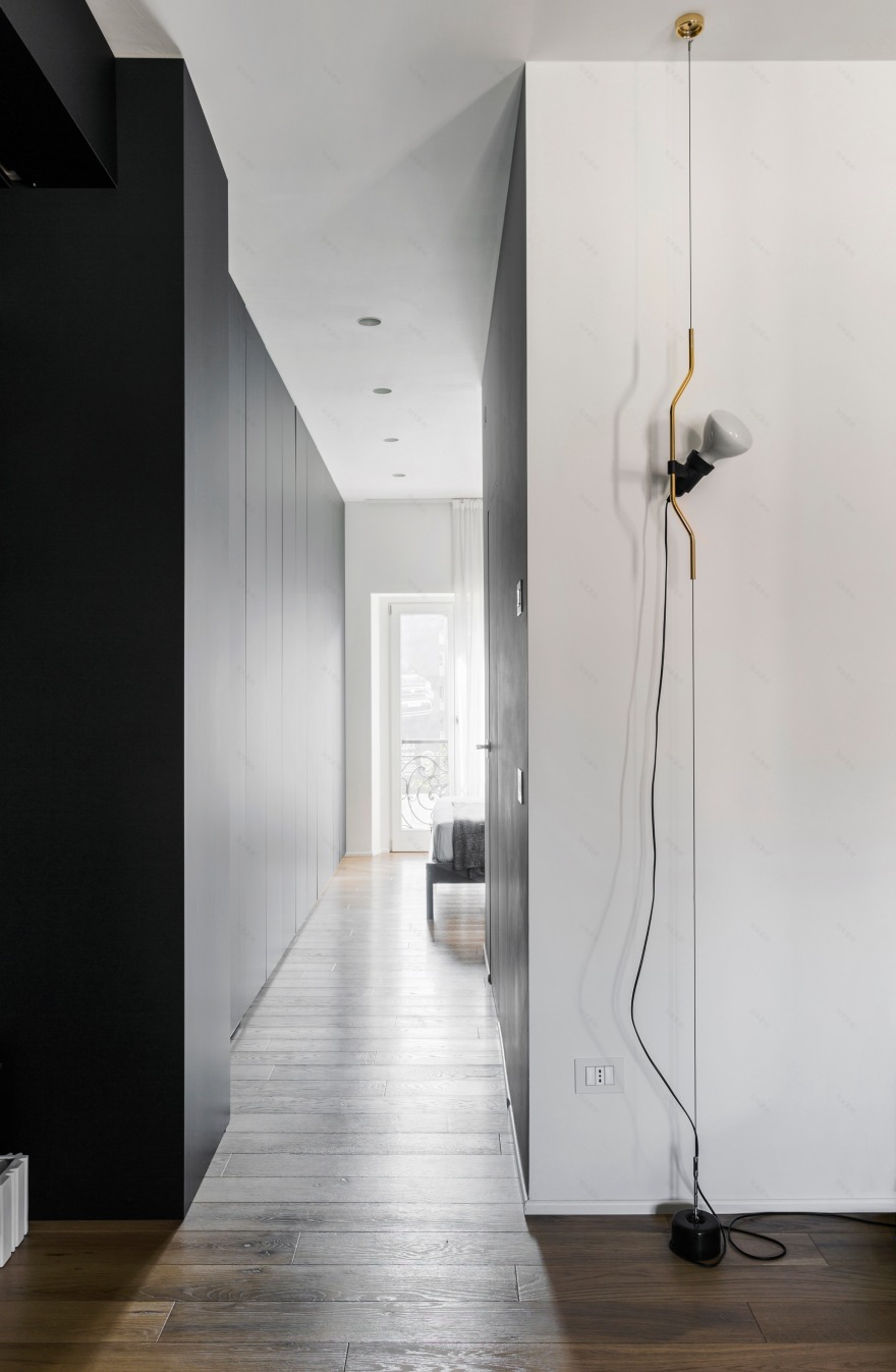 复古公寓翻新 | 从公共到私密,色彩与材料营造温馨生活-4