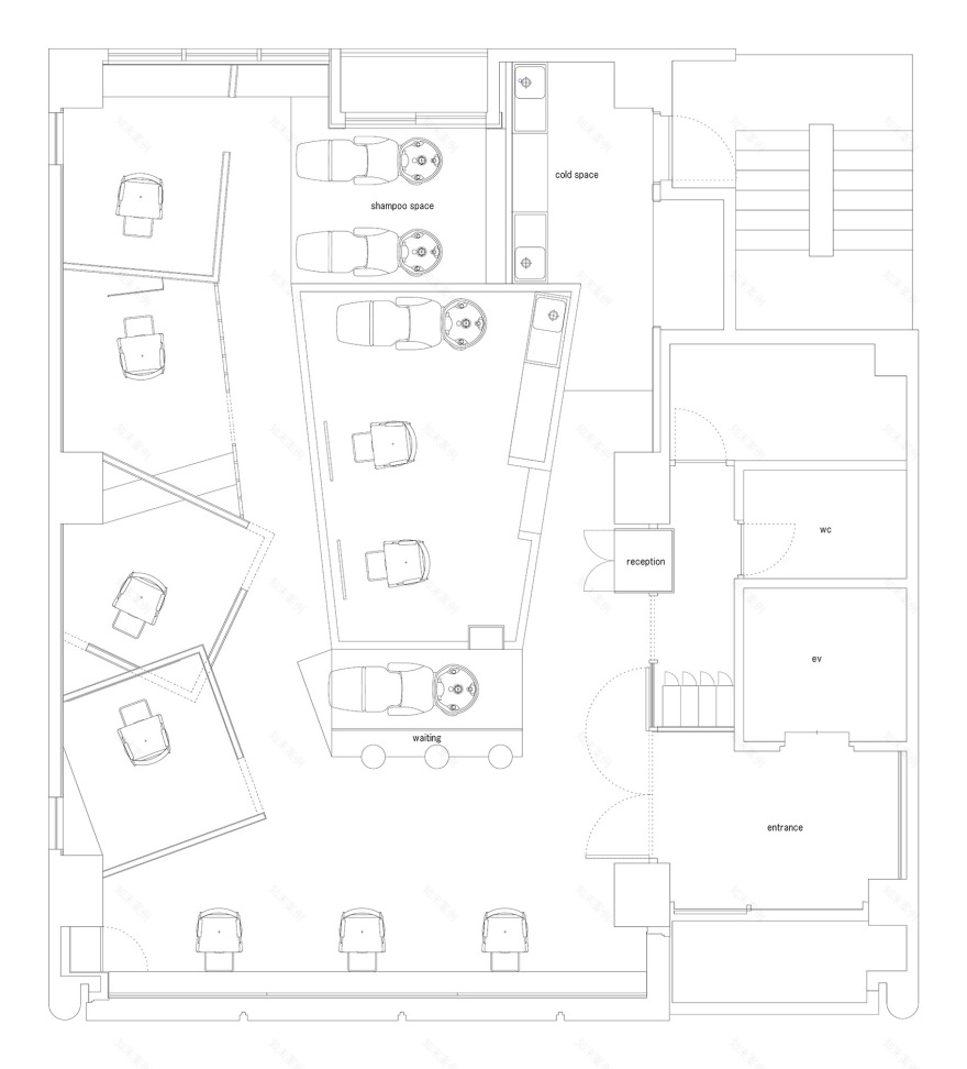 JAM 共享美容沙龙丨日本大阪丨kfuna Architecture-47