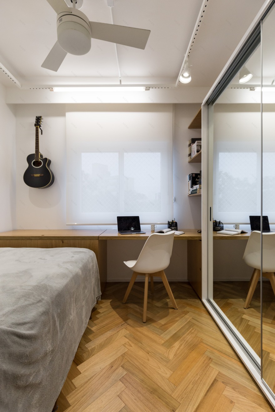 黑白灰的简约之家 | 巴西公寓设计案例-25