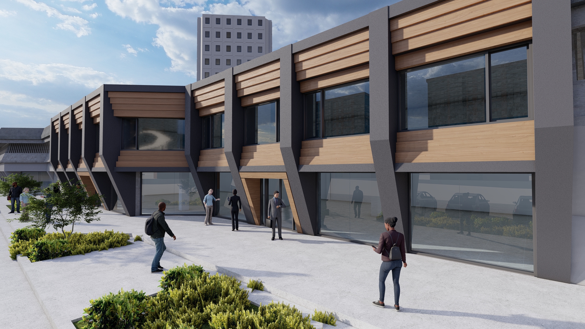 1978 年建筑翻新，打造商业适用的立面设计-9