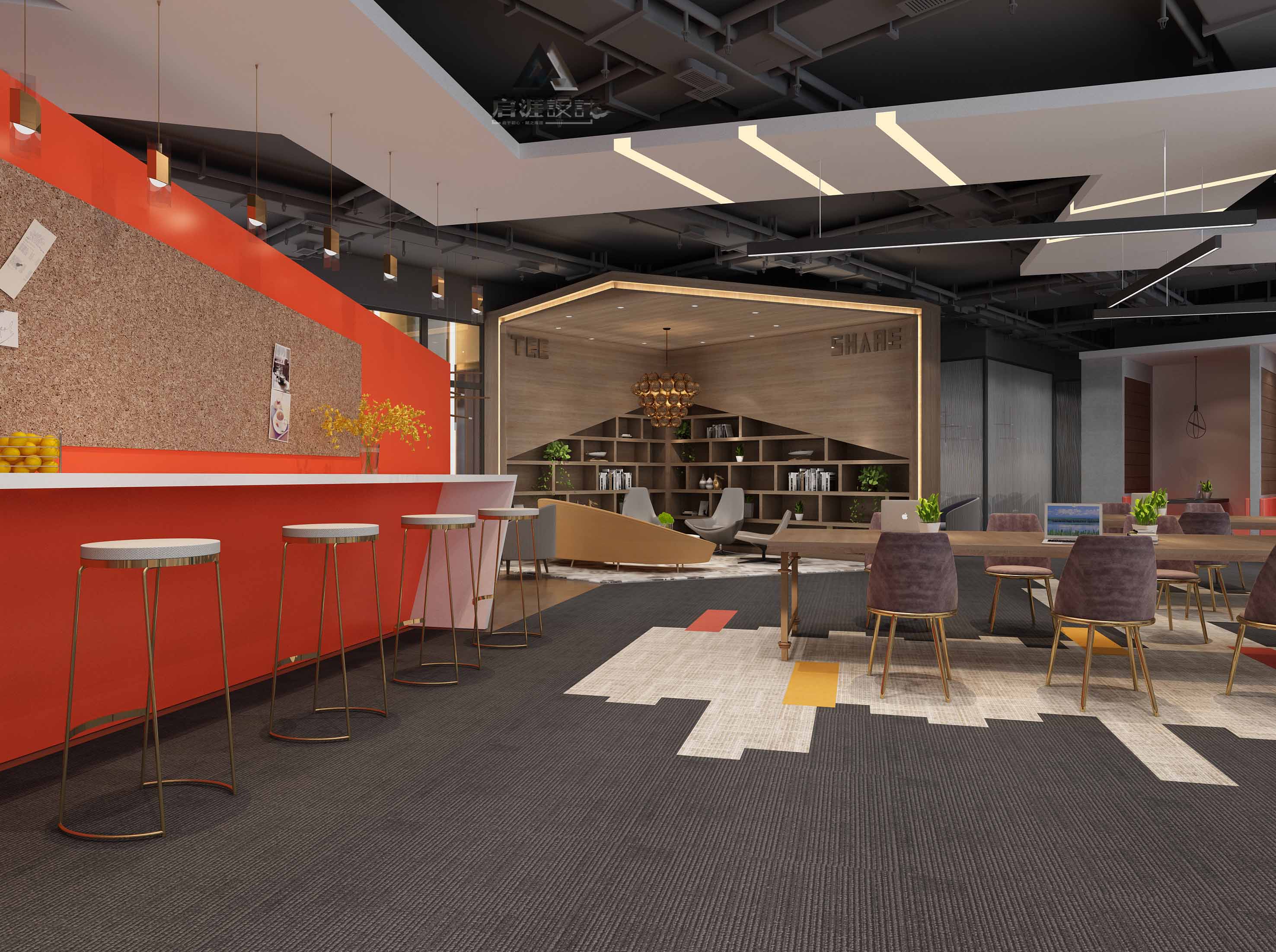 现代风办公区域设计案例解析-9