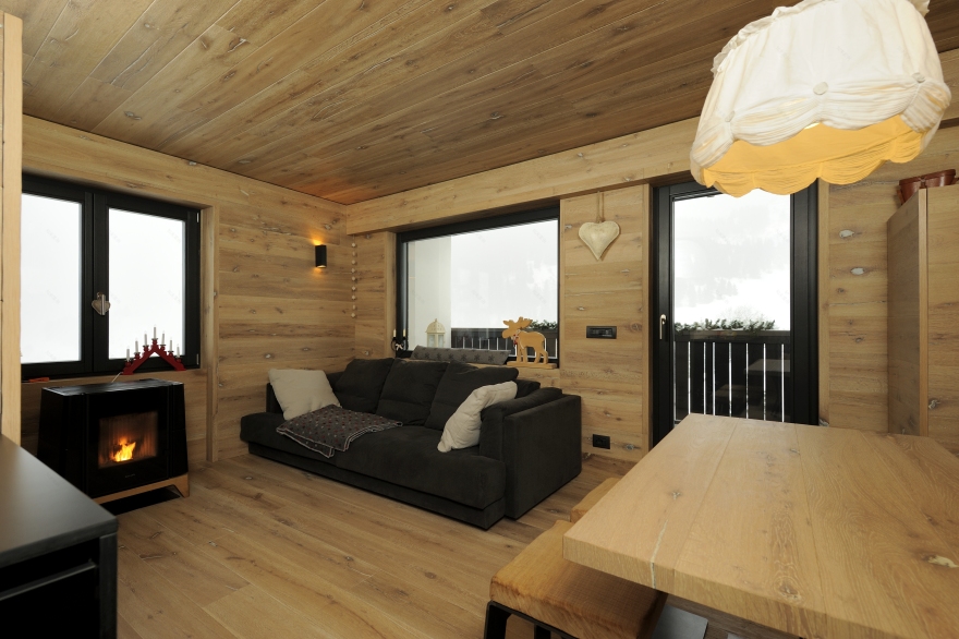 意式山间木屋 | 滑雪爱好者的温馨归宿-4