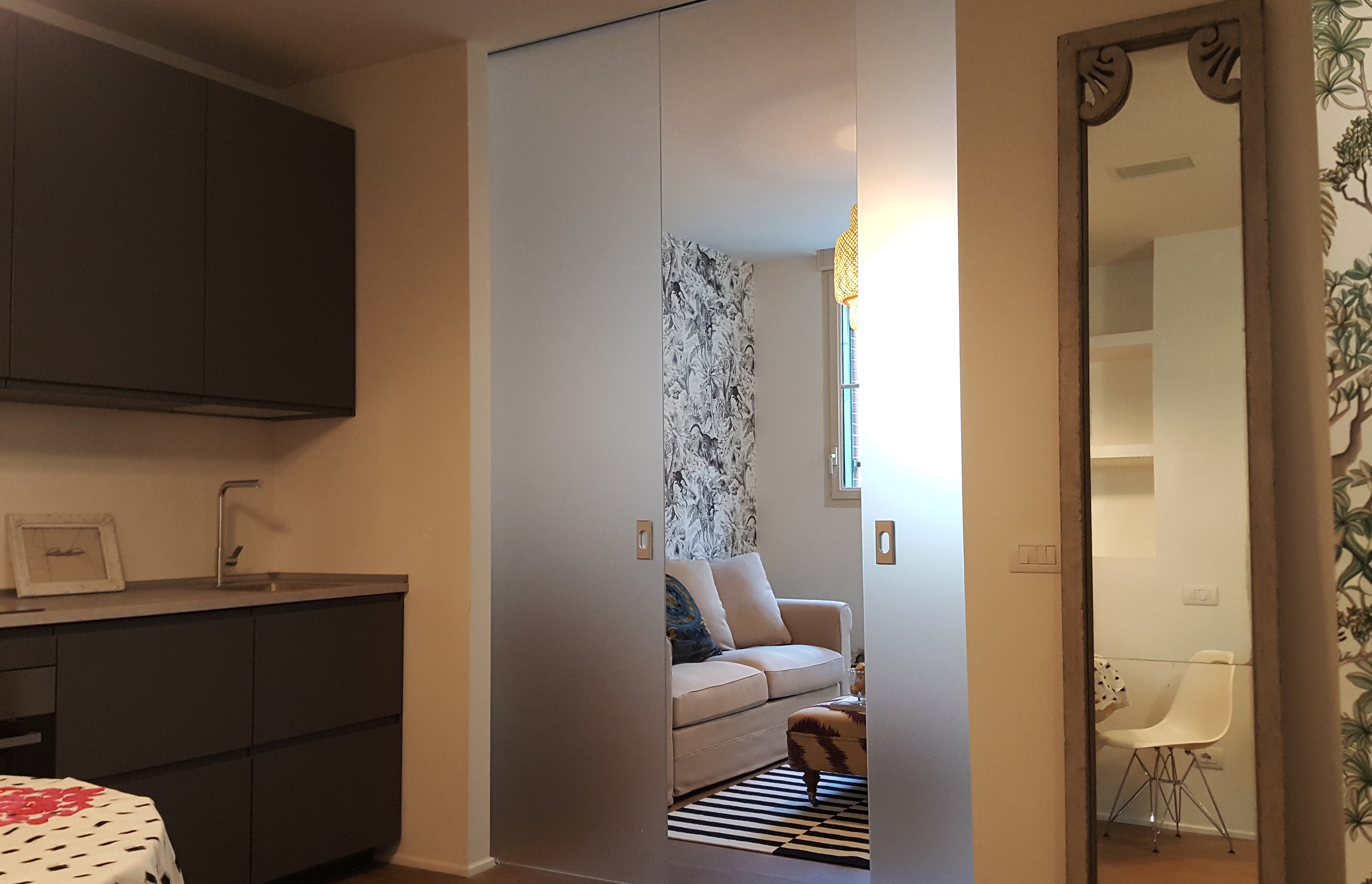 米兰“Fontanili 路公寓”绿色丛林风格室内设计-11