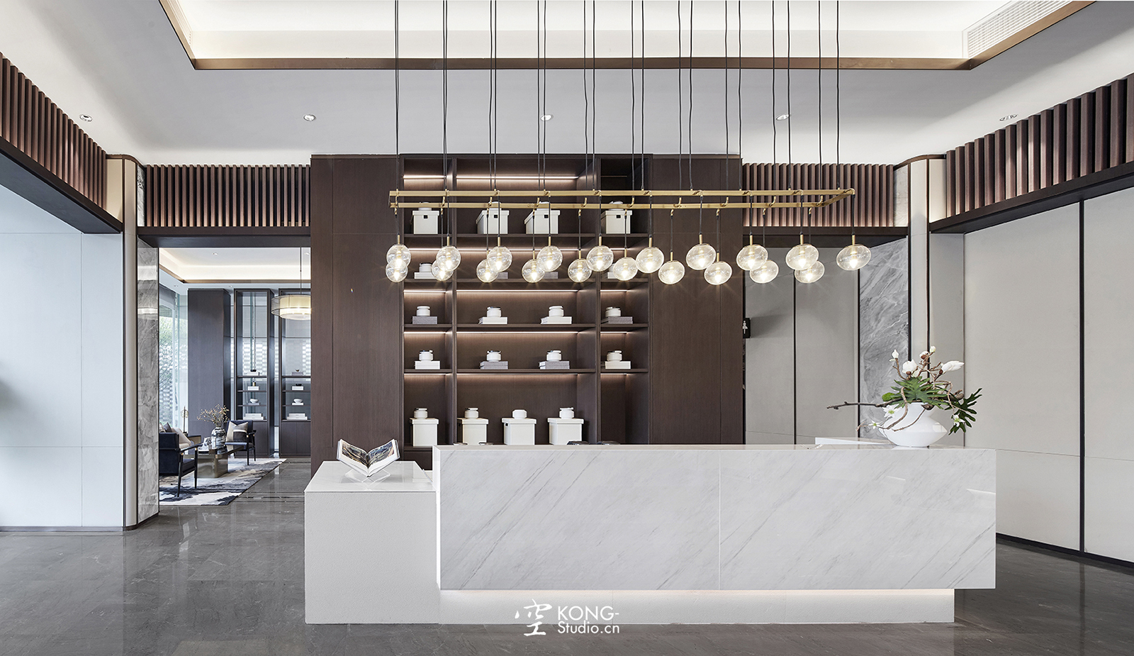 空与间建筑摄影：融创观溪樾销售中心-3