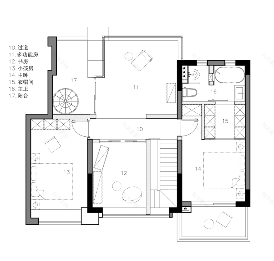 广州顶楼复式自然舒适生活空间设计丨中国广州丨一点设计工作室-36