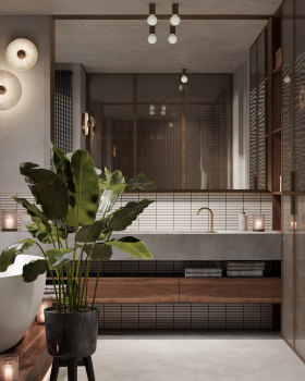 Elena Sedova丨公寓丨E10 Apartment. Cozy bathroom