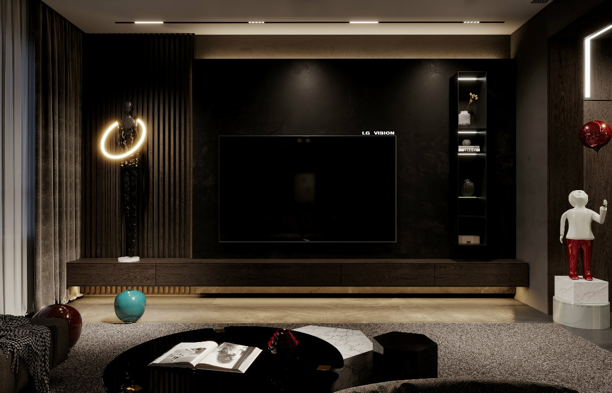 LG VISION - 暗黑系客餐厅-1