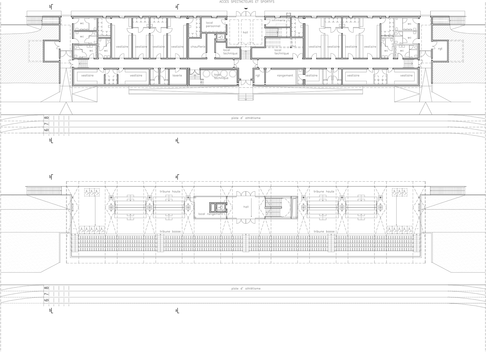 Philippe Mahut体育场看台，法国/树状立柱系统营造开阔空间-46