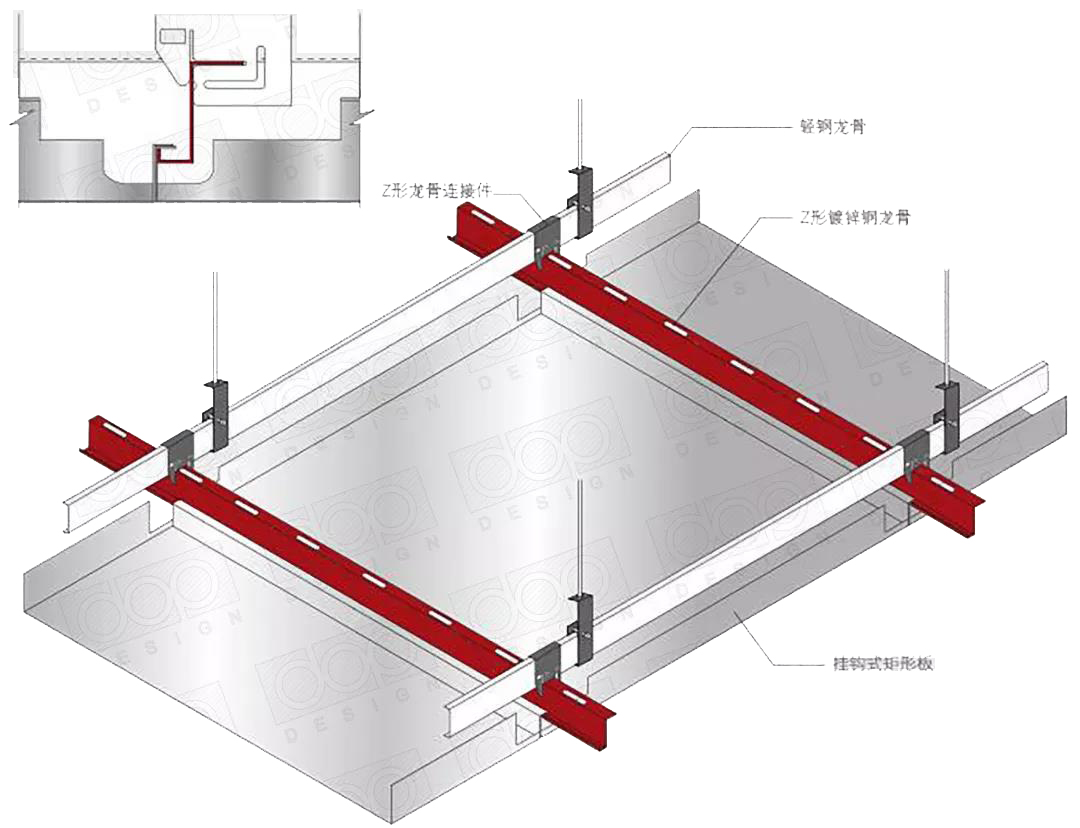 《室内设计联盟年刊》解读，金属天花节点安装全攻略-49