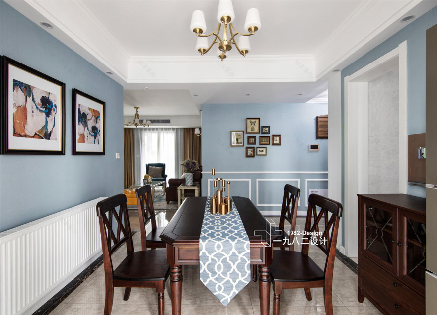 武昌群建星城现代美式实景拍摄,三居室温馨之家-34