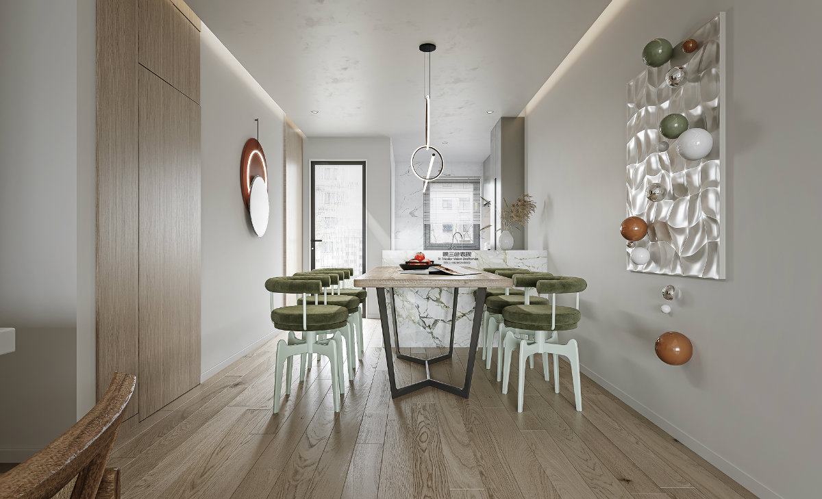 in-Tricolor|现代：艺术与灵感的碰撞，当蓝色海花撞入木色温柔的怀中​-10